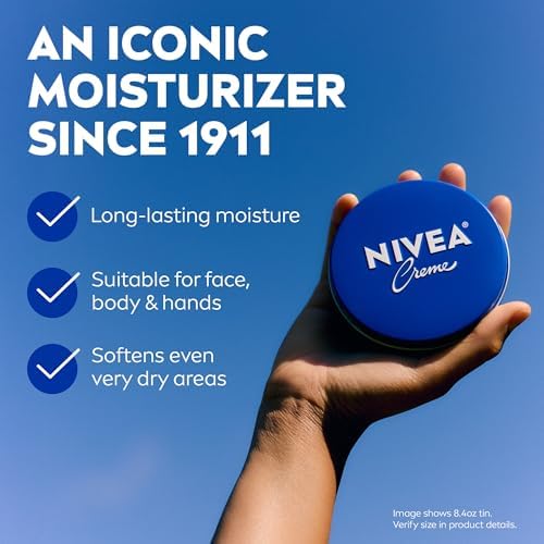 NIVEA Creme, Face, Body & Hand Moisturizing Cream, Provitamin B5, 13.5 Fl Oz (Pack of 12) - Image 2
