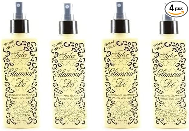 Tyler Candle Company 34111 Diva 1 ounce Bathroom Scent Spray, Pack of 4