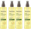 Aveeno Daily Moisturizing Body Oil Mist with Oat & Jojoba Oil for Dry Sensitive Skin,Nourishing Body Spray for Smoother Skin,Paraben-,Silicone- & Alcohol-Free,6.7 fl. oz,(Pack of 4) by Aveeno