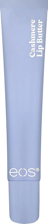eos Cashmere Lip Butter – Vanilla Cashmere, Smoothing Lip Mask & Moisturizer with Plumping Peptides & Shea Butter, 0.35 fl oz