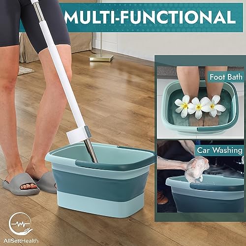 Collapsible Foot Soaking Tub Foldable Foot Bath Soak Tub Basin for Home Spa - Image 6