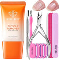 Modelones Cuticle Remover Kit, Cuticle Trimmer Nail Stuff & File Nail Kit by MODELONES