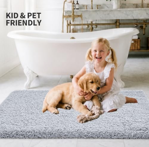 ILANGO Bathroom Rugs 36" × 24", Extra Soft Absorbent Microfiber Bath Rugs - Image 2