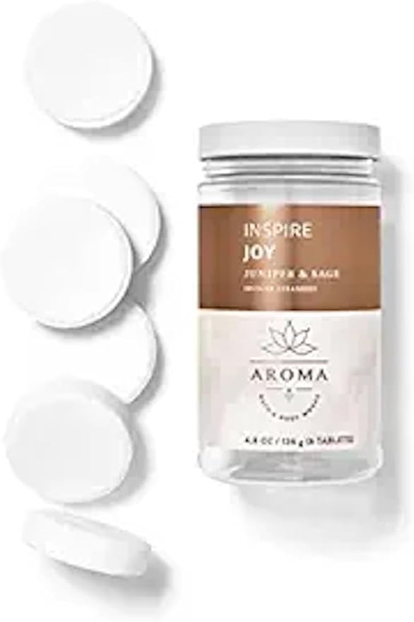 Bath & Body Works Aromatherapy Shower Steamers 4.8 OZ / 136 G Bottle (6 Tablets) (Juniper & Sage)