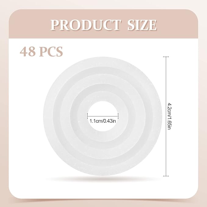Demissle 48 Pcs Replacement Fragrance Scented Pads Disc Fresh Oil Refill Pad for Towel Warmer Bucket