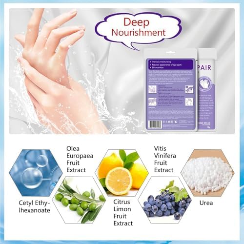 AIQIUSHA 4 Pack Hands Moisturizing Gloves, Hand Spa Mask Infused Collagen, Serum + Vitamins + Natural Plant Extracts for Dry, Cracked Hands, Moisturizer Hands Mask, Repair Rough Skin for Women&Men - Image 5