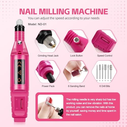 COSCELIA Acrylic Nail Kit for Beginners with Everything Drill & Light - Image 2