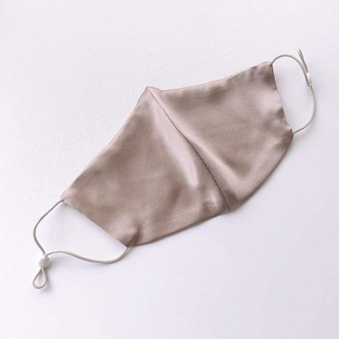 ROSEWARD 100% Mulberry Silk Face Mask for Women Men Reusable Adjustable with Filter Pocket