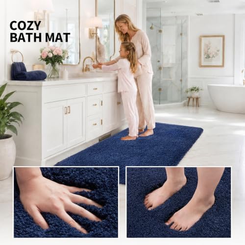 ILANGO Bathroom Rugs 48" × 24", Extra Soft Absorbent Microfiber Bath Rugs - Image 5