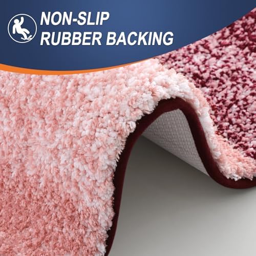 OLANLY Bathroom Runner Rug 40x24, Extra Soft Absorbent Microfiber Bath Rugs - Image 5