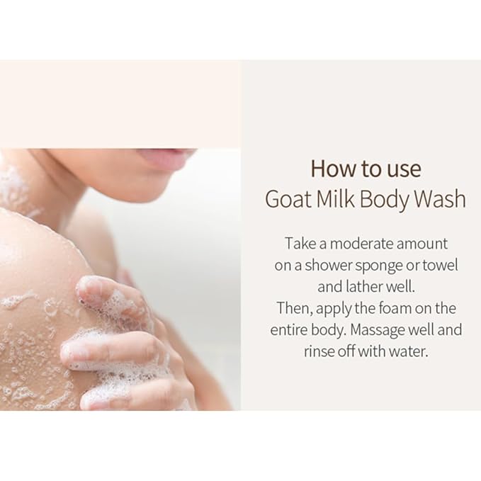 SHOWERMATE Goat Milk Body Wash Manuka Honey 27 fl oz / 800 ml (1 Pack)