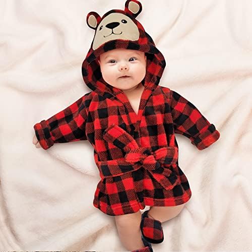 Rising Star Baby Toddler Robe Or Kids Robe for Girls and Boys - Kids & Baby Bath Robe Spa Set with Washcloth or Slippers - Image 4