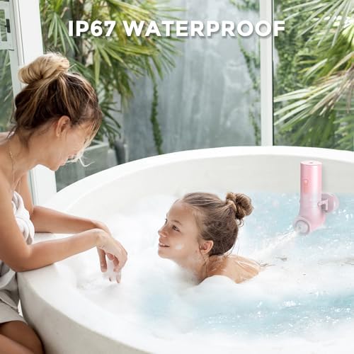 MOMFANN Bath Jets for Tub, Portable Jet Spa for Bathtub, Bubble/Jet Mode, 3-Level Adjustable, Idea Gift Bath Spa for Gifts for Women (Powder Pink) - Image 4