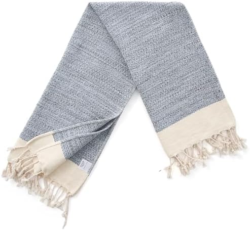 BAY LAUREL Turkish Hand Towel – Pack of 2 | Soft & Absorbent Decorative Towels for Bathroom, Hand, Face, Hair, Gym, Yoga, SPA, Kitchen & Tea | Boho Decor (Light Blue, Diamond 16x40 Inches (Set of 2) - Image 4