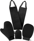 Yvoier Self Tanning Mitt Applicator Kit 4 in 1 Self Applicator Set with Exfoliating Glove,Tan Mitt Applicator, Tanning Back Lotion Applicators for Your Back,Face Mitt for Tanning Lotion, Spray, Mousse