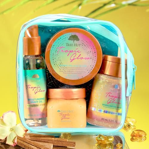 Tree Hut Tropic Glow Everything Shower Gift Set, 4 Piece Kit, Travel Size (Pack of 12) - Image 2