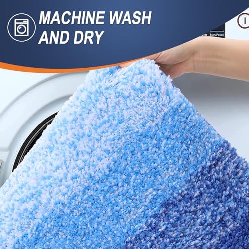 OLANLY Bathroom Runner Rug 59x24, Extra Soft Absorbent Microfiber Bath Rugs - Image 5