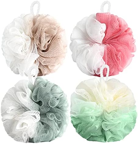 Fu Store Loofah Sponge Shower Loofahs 4 Colors Bath Sponges Body Scrubbers by FuStore