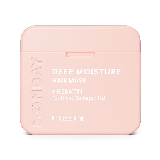 MONDAY HAIRCARE DEEP MOISTURE Hair Mask with Keratin, Argan Oil, Shea Butter & Coconut Oil for Dry to Damaged Hair 250 mL