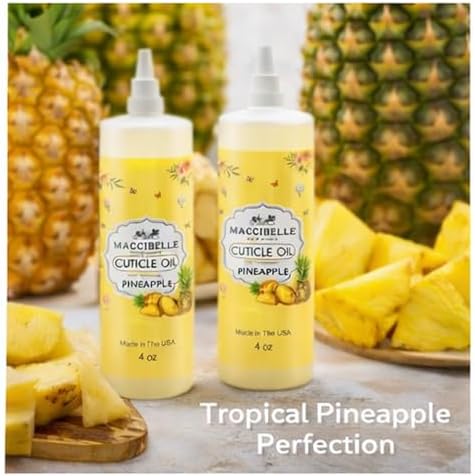 Cuticle Oil For Nails Refill size for Dry Cracked Cuticles (4 Ounce, Pineapple) - Image 5