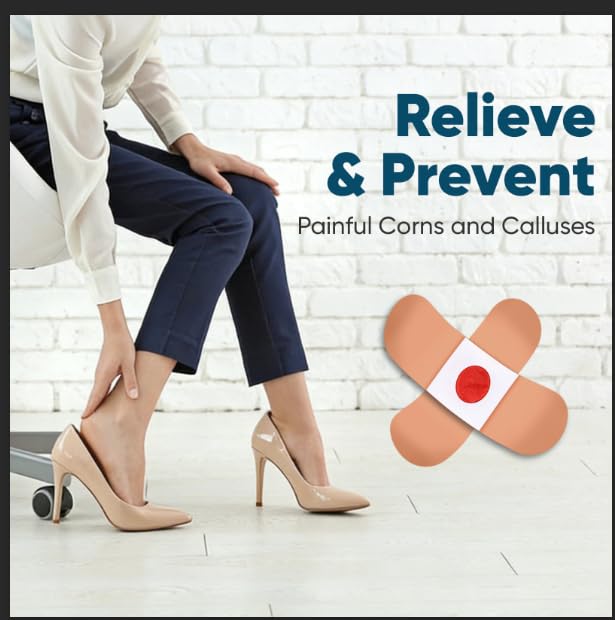 96P Corn Remover Pads for Feet and Toes, Extra Strength 40% Salicylic Acid Medicated Patches, Effective Treatment for Small Callus and Dead Skin