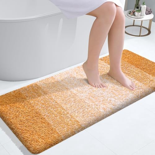 OLANLY Large Bathroom Rugs 50x30, Extra Soft Absorbent Microfiber Bath Rugs by OLANLY