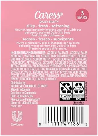 Caress Beauty Bar Soap For Noticeably Silky Soft Skin Daily Silk Extract and Floral Oil Essence 3.15 oz 3 Bars - Image 2