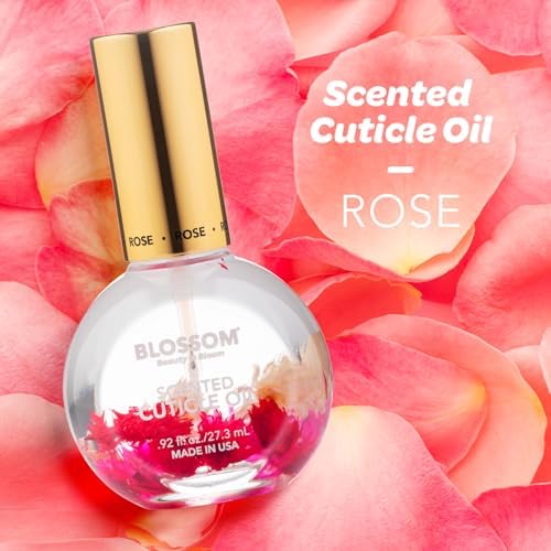 Blossom Cuticle Oil for Nails, Infused with Real Flowers, Rose, 0.92 fl. oz - Image 2