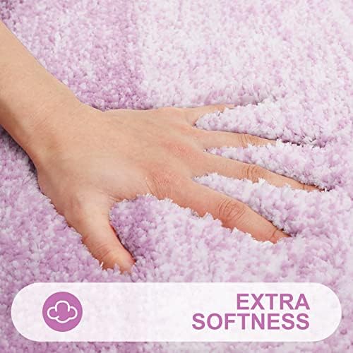 OLANLY Luxury Toilet Rugs U-Shaped 24x24, Soft Absorbent Microfiber Mat - Image 2