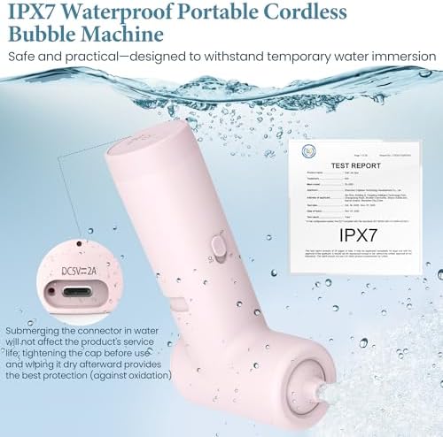 Bath Jets for Tub, Cordless IPX7 Rechargeable Bath Jet or Bubble Modes - Image 5