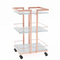 Esthetician Cart with Wheels Utility Salon Rolling Trolley, Mobile Storage Organizer for Beauty Spa Cosmetology Massage, Tattoo Manicure Facial Tool Holder Station