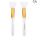 LORMAY Jelly Brush | 2 Pcs Silicone Face Mask Brushes | Mask Application Tool for Even Coverage | Skincare Enhancer | Durable Silicone | Easy to Clean | All Skin Types (Tapered brush head)