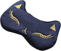 PERFECTSIGHT Sleep Eye Masks Silk Sleep Eye Cover Lightweight Adjustable Eyeshade Mask Satin Night Eyeshade Cover for Women Men Sleep Travel Nap (Cat-Yellow)