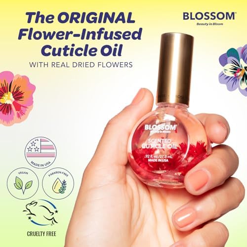 Blossom Cuticle Oil for Nails, Scented Nail Oil Cuticle Care, 0.92 fl. oz - Image 3