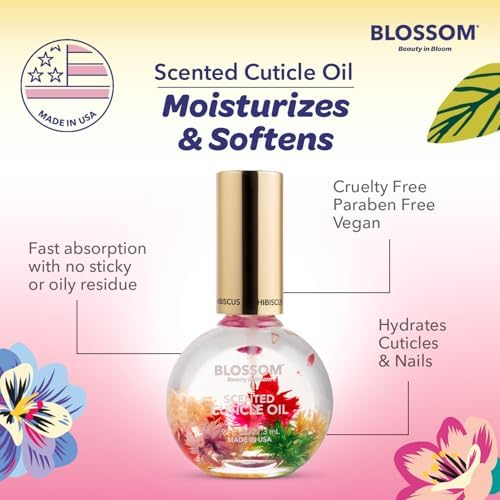 Blossom Cuticle Oil for Nails, Scented Nail Oil Cuticle Care, 0.92 fl. oz - Image 6