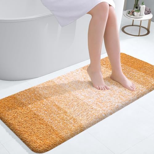 OLANLY Bathroom Runner Rug 47x20, Extra Soft Absorbent Microfiber Bath Rugs by OLANLY