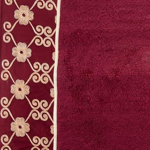 Zahari Home Elegant Rose Classic Bathroom Rug Modern Bath Rug Luxury Contemporary Decor Beautiful Shower Mat Unique Design Stylish Bathroom Runner Rug Bath Shower Tub Décor - Image 4