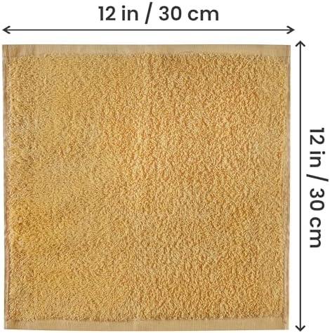 Utopia Towels 24 Pack Washcloths, 12x12 in, 100% Cotton, Beige - Image 2