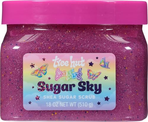 Lisa Frank x Tree Hut Sugar Sky Body Scrub, Exfoliating Sugar Scrub, 18 Oz by TreeHut