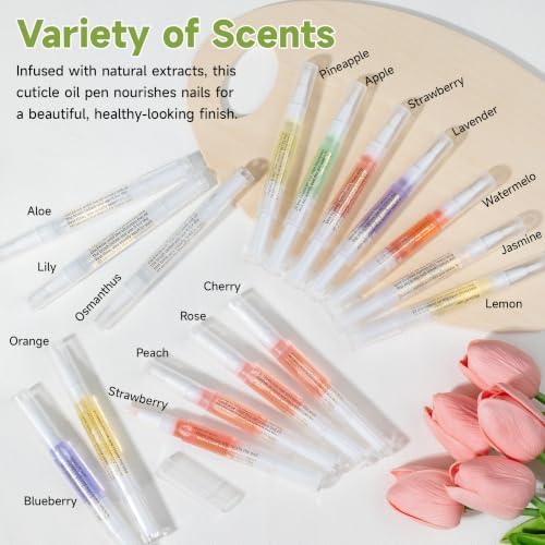 16PCS Cuticle Oil Pens, Nail Cuticle Pen Set, Conditioning Moisturize Care - Image 3