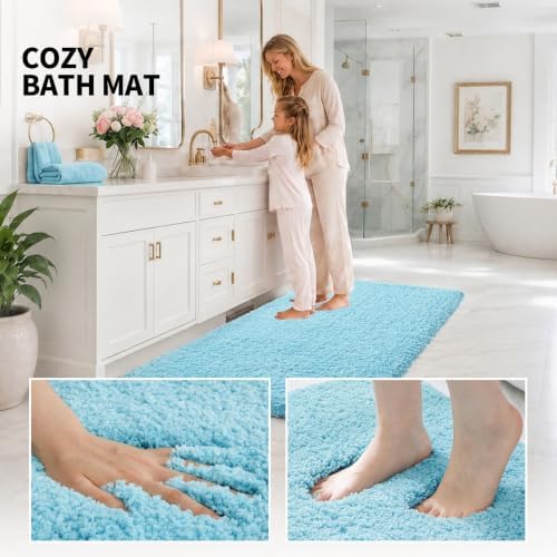 ILANGO Bathroom Rugs 36" × 24", Extra Soft Absorbent Microfiber Bath Rugs - Image 5