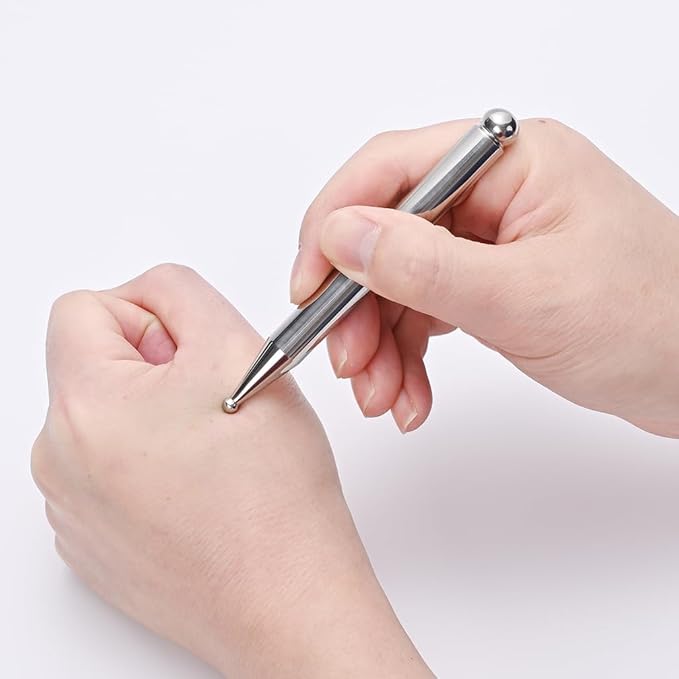 STICKON Stainless Steel Acupuncture Pen Trigger Point Massage Tool for Full Body, Gua Sha Massage Pen for Facial Deep Tissue Acupressure Pen(STICKON-64)
