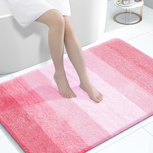 OLANLY Large Bathroom Rugs 44x32, Extra Soft Absorbent Microfiber Bath Rugs by OLANLY