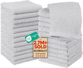 Utopia Towels 24 Pack Washcloths, 12x12 in, 100% Cotton, Silver by UTOPIATOWELS