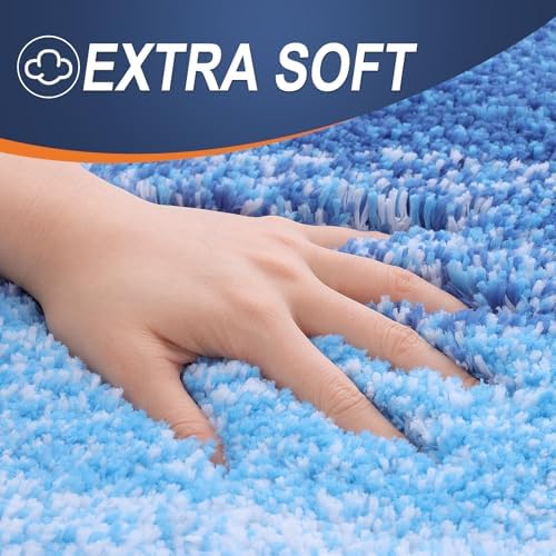 OLANLY Bathroom Runner Rug 59x24, Extra Soft Absorbent Microfiber Bath Rugs - Image 2