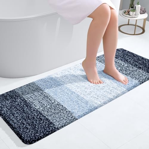 OLANLY Bathroom Runner Rug 47x17, Extra Soft Absorbent Microfiber Bath Rugs by OLANLY