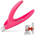 Pink Adjustable Artificial Acrylic Fake Nail False Nail Tip Clipper Cutter Trimmer Manicure Pedicure Sharp Blade Clip Tool For Salon Home Nail Art Beauty Design DIY