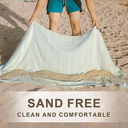 4 Packs Turkish Beach Towel Pool Swim Towels Set Bulk Soft Cotton Extra Large Sand Free Quick Dry Thin Lightweight Travel Vacation Essentials Cruise Accessories Must Haves Clearance Sandless Oversized - Image 5