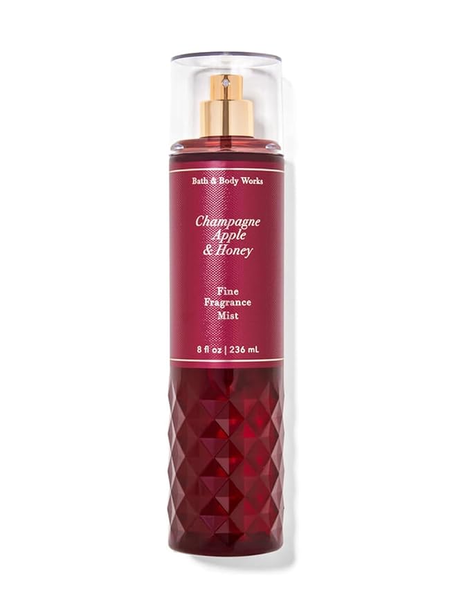 Bath and Body Works Fine Body Fragrance Mist 8 Fluid Ounce (Champagne Apple & Honey)