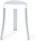Better Living Products 70060 SPA Seat Shower Stool with Rust Proof Aluminum Legs, White,15.25" x 15.25" x 18"